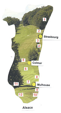Golfplätze im Elsass