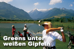 Foto - Zell Am See-Kaprun: Greens unter weißen Gipeflen
