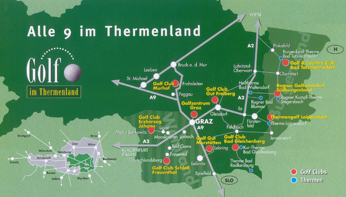 Karte Thermenland