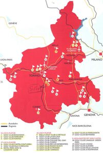 Karte-Piemont