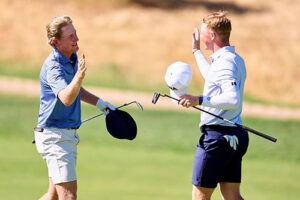 Great-Britain-and-Irelands-Luke-Poulter-shakes-hands-after-his-singles-win-over-Gunnlaugur-Arni-Sveinsson-at-the-St-Andrews-Trophy-in-Spain
